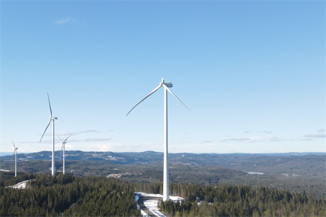 Turbines at the project were shut down after the incident (pic credit: Odal Vindkraftverk)